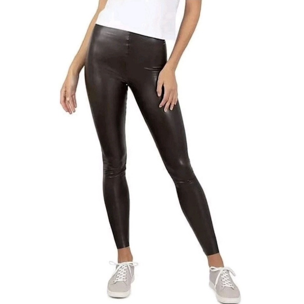 Joie Faux Leather Leggings Pants Women's Size Medium Brown NWOT